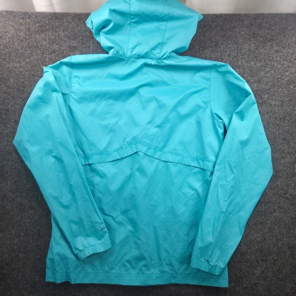 Columbia Kids Omni-Shield Windbreaker Jacket Teal Blue Purple Mesh L Large 14/16
